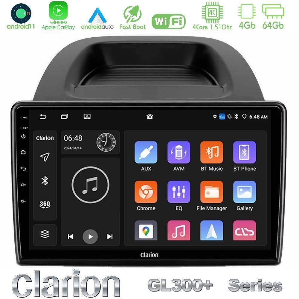 Clarion GL300+ Series 4Core Android11 4+64GB  Ford Ecosport 2018-2020 Navigation Multimedia Tablet 10" - U-GL34-FD0279