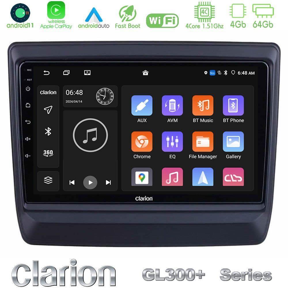Clarion GL300+ Series 4Core Android11 4+64GB  Isuzu D-MAX 2020-2023 Navigation Multimedia Tablet 9" - U-GL34-IZ715