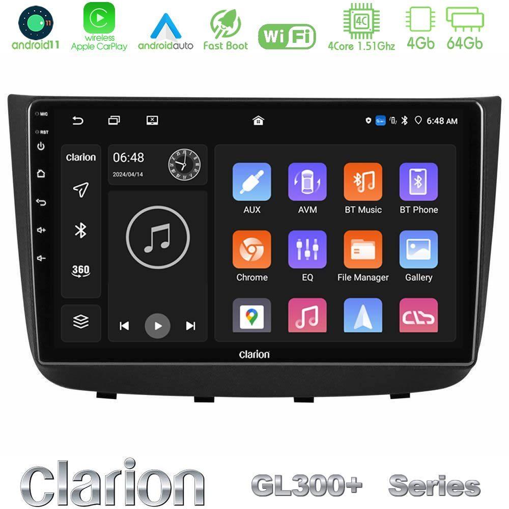 Clarion GL300+ Series 4Core Android11 4+64GB  Mercedes Vito/Viano 2003-2006 Navigation Multimedia Tablet 10" - U-GL34-MB1632