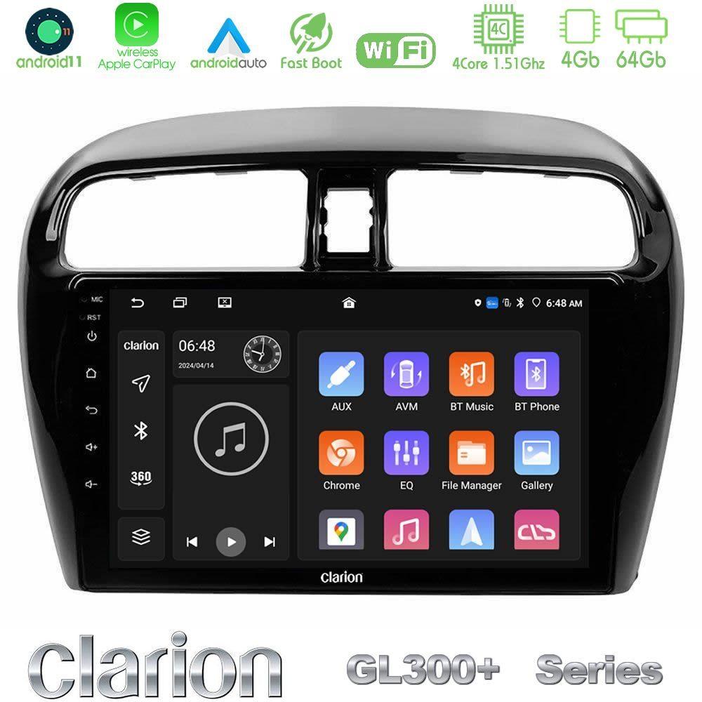 Clarion GL300+ Series 4Core Android11 4+64GB  Mitsubishi Space Star 2013-2016 Navigation Multimedia Tablet 9" - U-GL34-MT0602