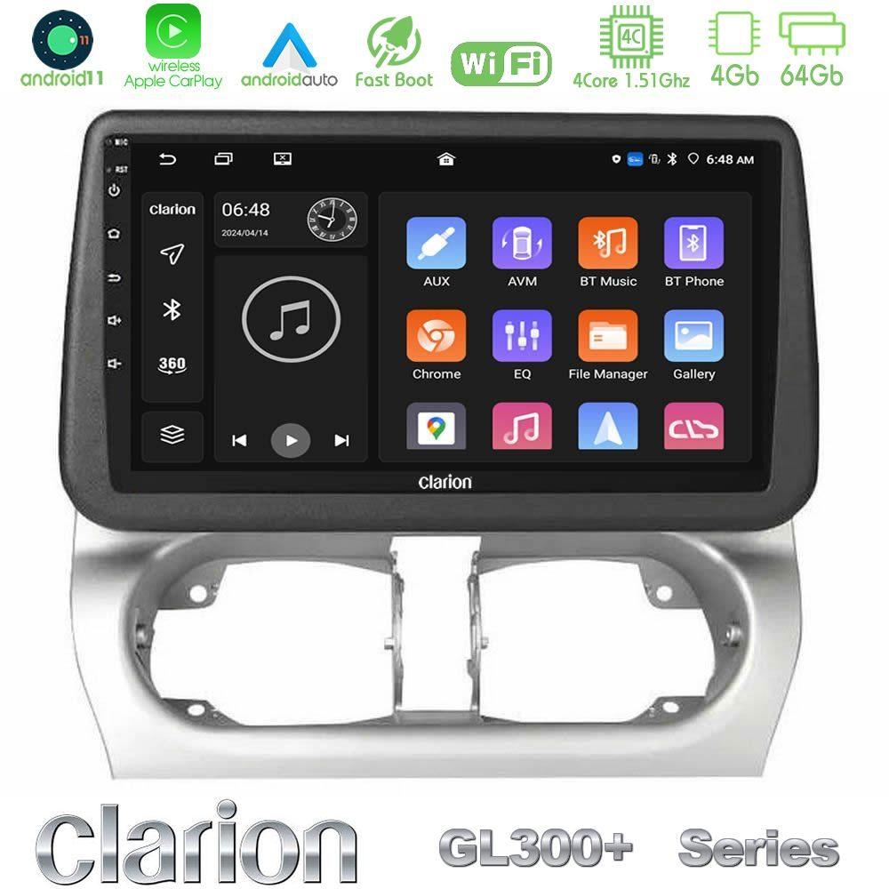 Clarion GL300+ Series 4Core Android11 4+64GB  Opel Corsa C/Combo C Navigation Multimedia Tablet 9" - U-GL34-OP1707