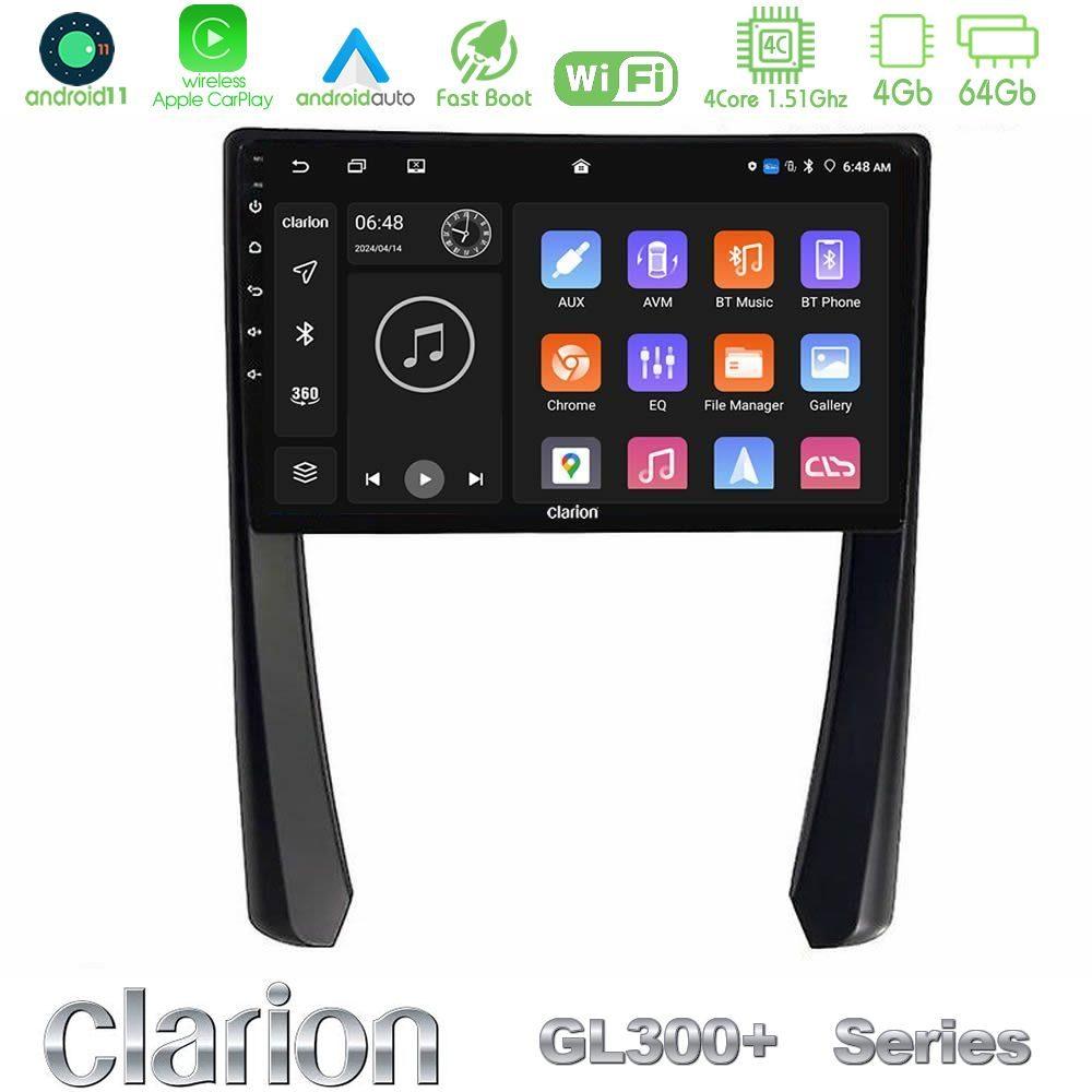 Clarion GL300+ Series 4Core Android11 4+64GB  Porsche 911/Cayman/Boxster Navigation Multimedia Tablet 9" - U-GL34-PC2268