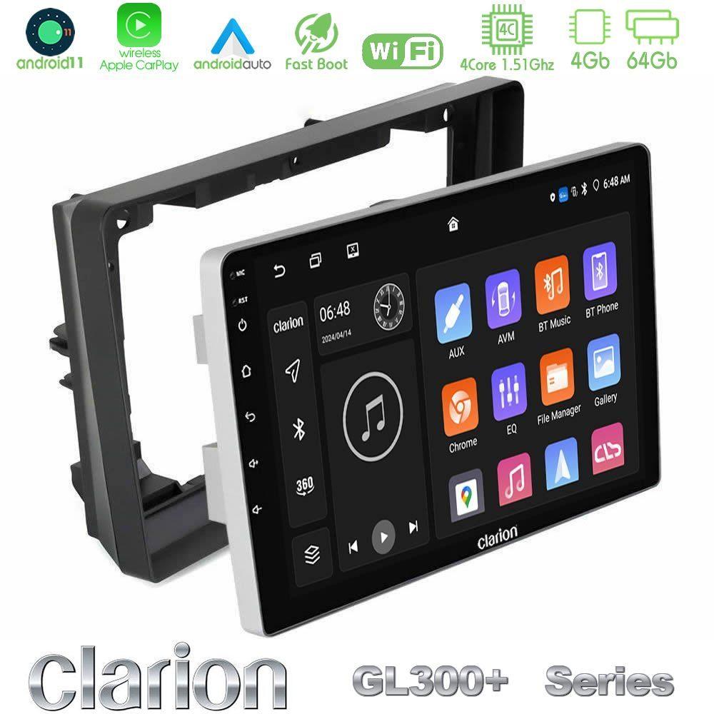 Clarion GL300+ Series 4Core Android11 4+64GB  Peugeot 308 2013-2020 Navigation Multimedia Tablet 9" - U-GL34-PG0974