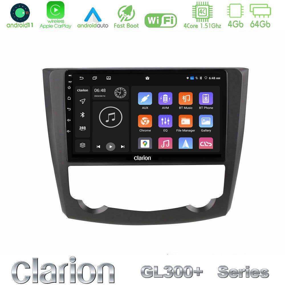 Clarion GL300+ Series 4Core Android11 4+64GB  Renault Kadjar Navigation Multimedia Tablet 9" - U-GL34-RN0218
