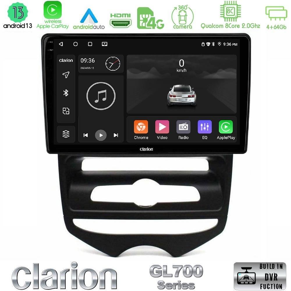 Clarion GL700 Series 8Core Android13 4+64GB Hyundai ix20 2010-2020 (MANUAL A/C) Navigation Multimedia Tablet 10" Με Carplay & Android Auto - U-GL7-HY1667