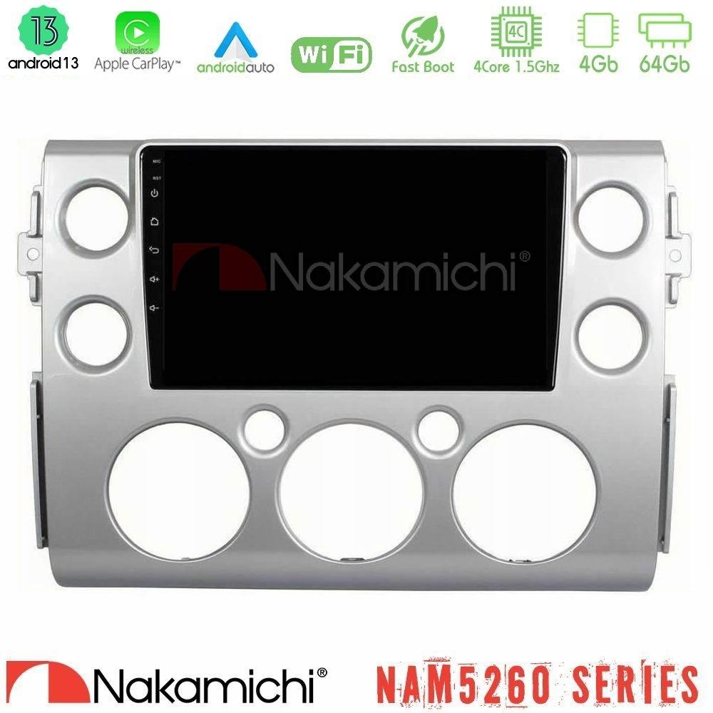 Nakamichi NAM5260 Series 4Core Android13 4+64GB Toyota FJ 2007-2014 Navigation Multimedia Tablet 9" Με Carplay & Android Auto - U-N44-TY0659