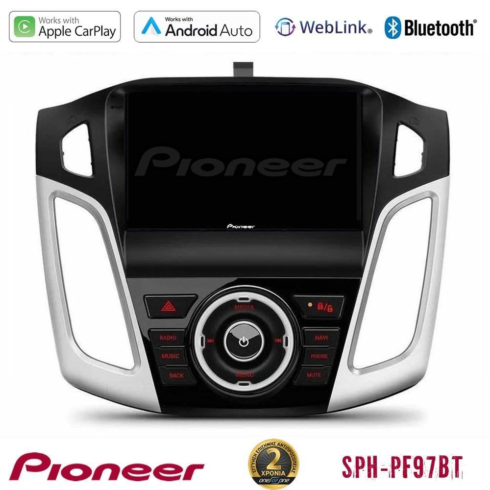 Pioneer SPH-PF97BT Series Ford Focus 2012-2018 Multimedia Station 9" (Tablet Style) Με Carplay & Android Auto - U-SPH-FD0845