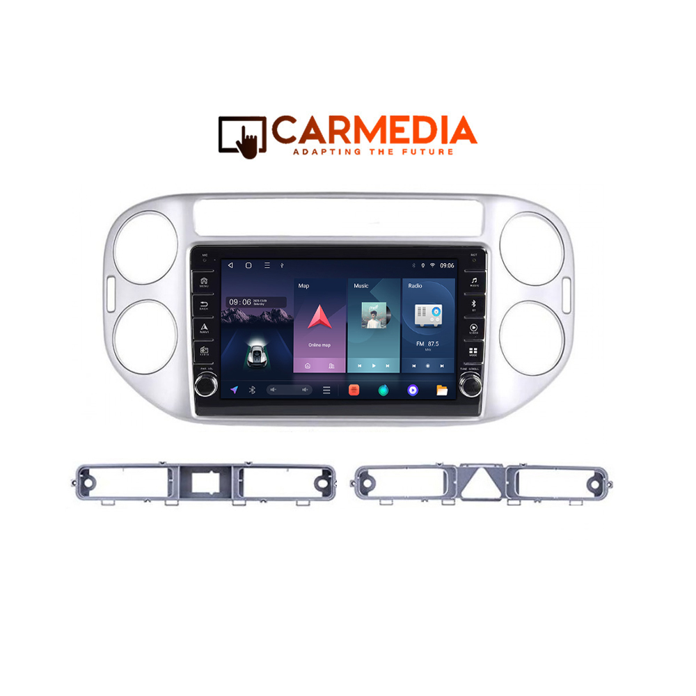 CARMEDIA CM2089B-13 KNOB TABLET 9'' OEM VW TIGUAN 2004-2016 SILVER