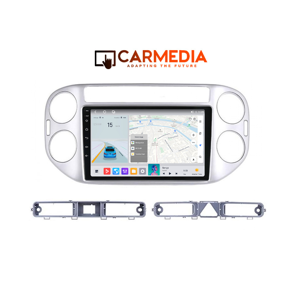CARMEDIA CM409-13 TABLET 9'' OEM VW TIGUAN 2004-2016 SILVER
