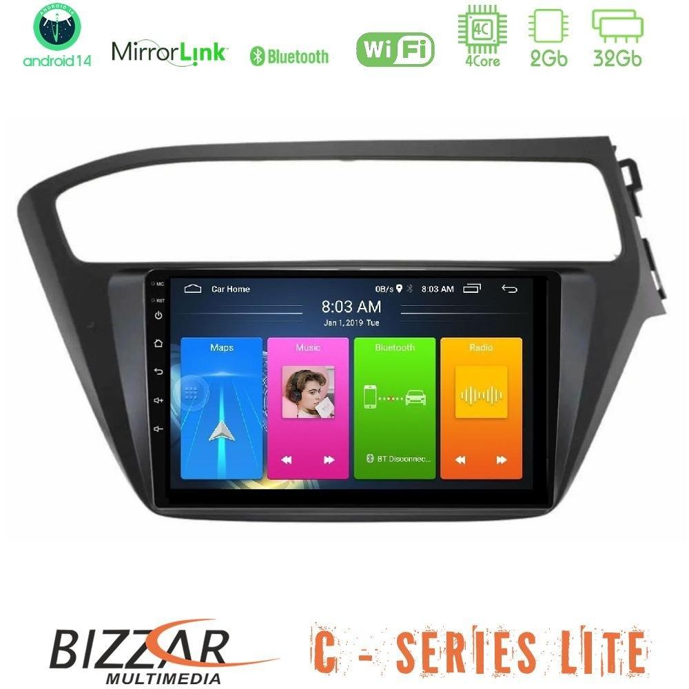 Bizzar C Series Lite 4Core Android14 2+32GB Hyundai i20 2018-2020 RHD Navigation Multimedia Tablet 9" - U-C-HY0560