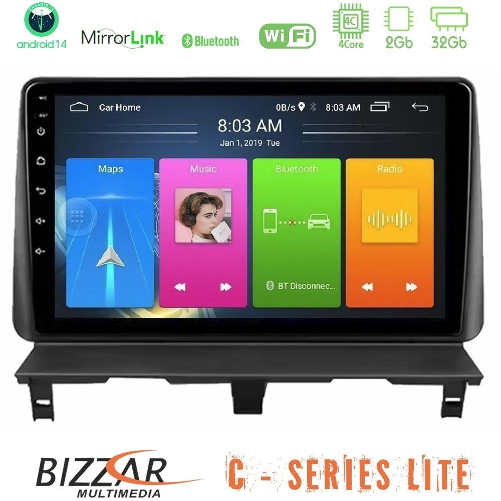 Bizzar C Series Lite 4Core Android14 2+32GB Peugeot Partner / Citroën Berlingo 2002-2008 Navigation Multimedia Tablet 9" - U-C-PG3008