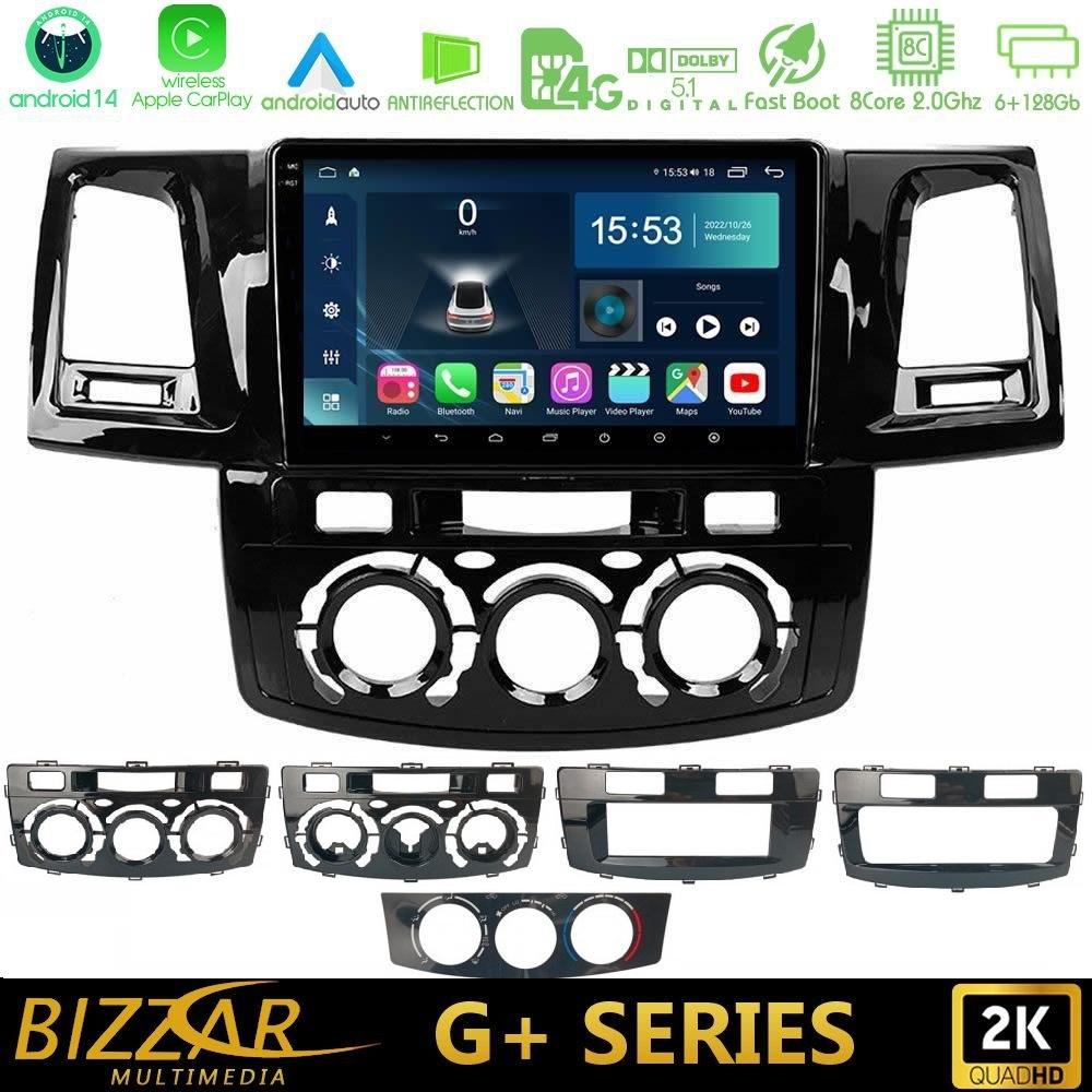 Bizzar G+ Series Toyota Hilux 2007-2016 8core Android14 6+128GB Navigation Multimedia Tablet 9" - U-G-TY1431