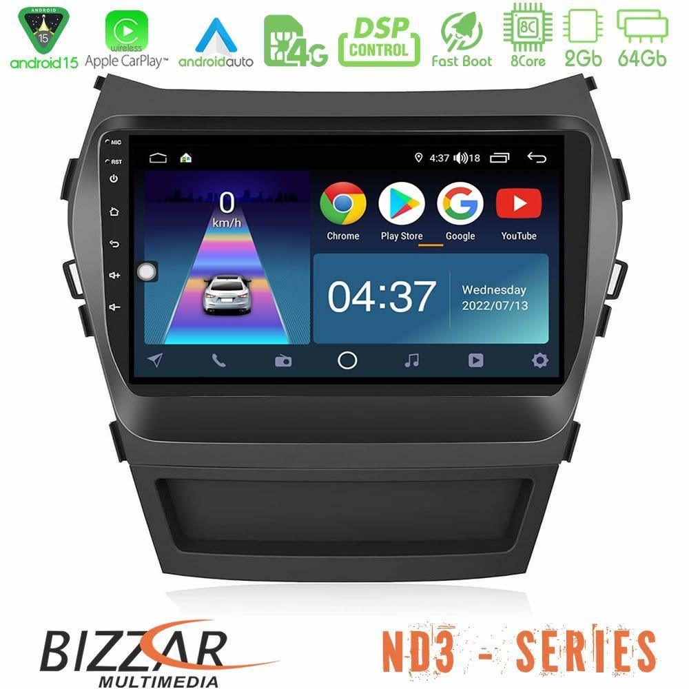Bizzar ND3 Series 8Core Android15 2+64GB Hyundai iX45 2012-2017 Navigation Multimedia Tablet 9" - U-ND3-HY0166