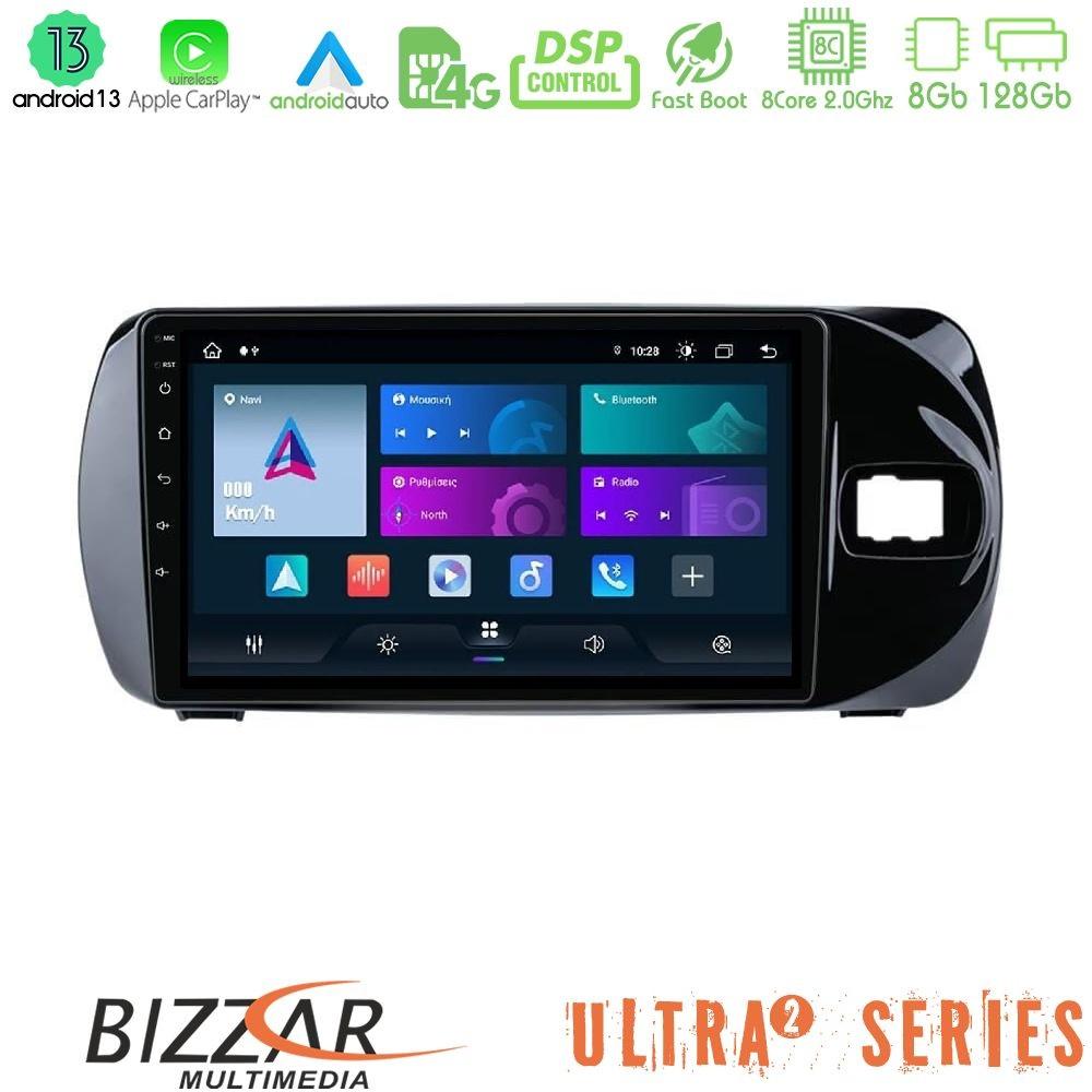 Bizzar Ultra Series Toyota Yaris (Vitz) 2015-2020 RHD 8core Android13 8+128GB Navigation Multimedia Tablet 9" - U-UL2-TY0881
