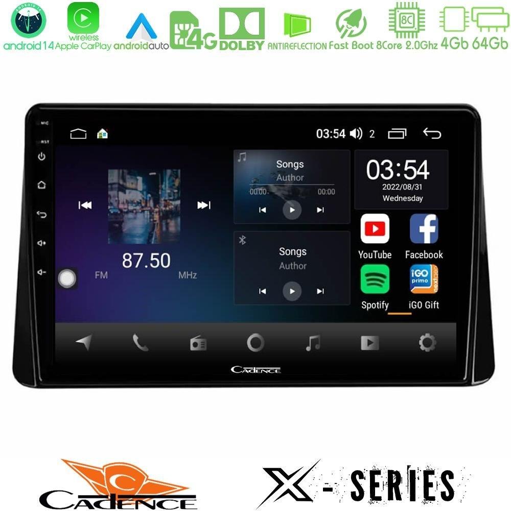 Cadence X Series Mitsubishi Eclipse Cross 2018-2023 8core Android 14 4+64GB Navigation Multimedia Tablet 9" - U-X-MT0807