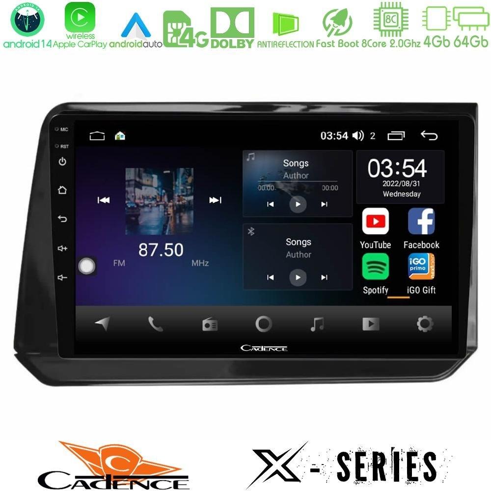Cadence X Series Nissan Note 2021-2026 RHD 8core Android 14 4+64GB Navigation Multimedia Tablet 10" - U-X-NS1923