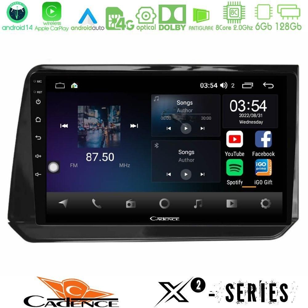 Cadence X2 Series 8Core Android14 6+128GB Nissan Note 2021-2026 RHD Navigation Multimedia Tablet 10" - U-X2-NS1923
