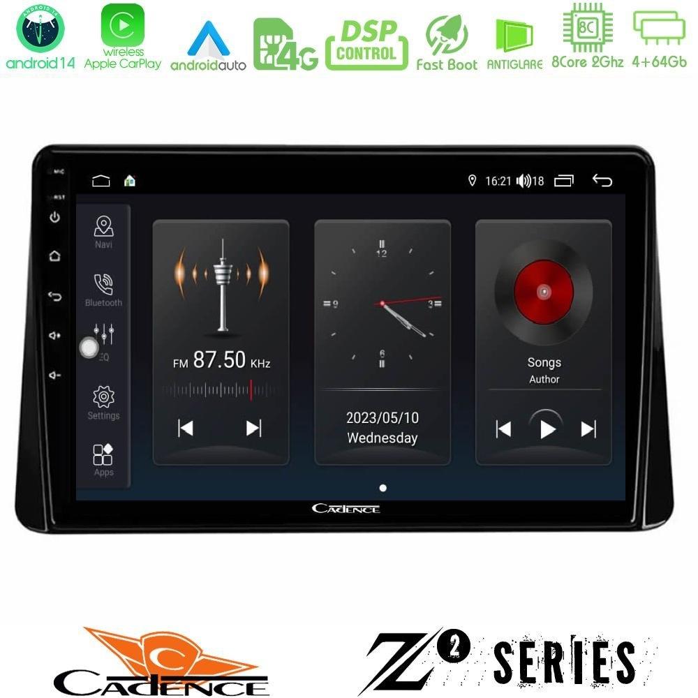 Cadence Z2 Series 8Core Android14 4+64GB Mitsubishi Eclipse Cross 2018-2023 Navigation Multimedia Tablet 9" Με Carplay & Android Auto - U-Z2-MT0807