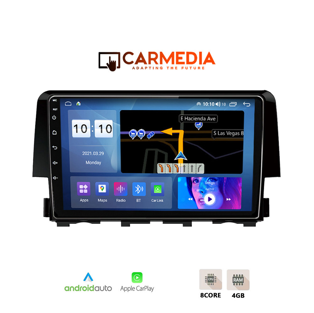 CARMEDIA CMDU409-3 TABLET 9'' OEM HONDA CIVIC 2016+