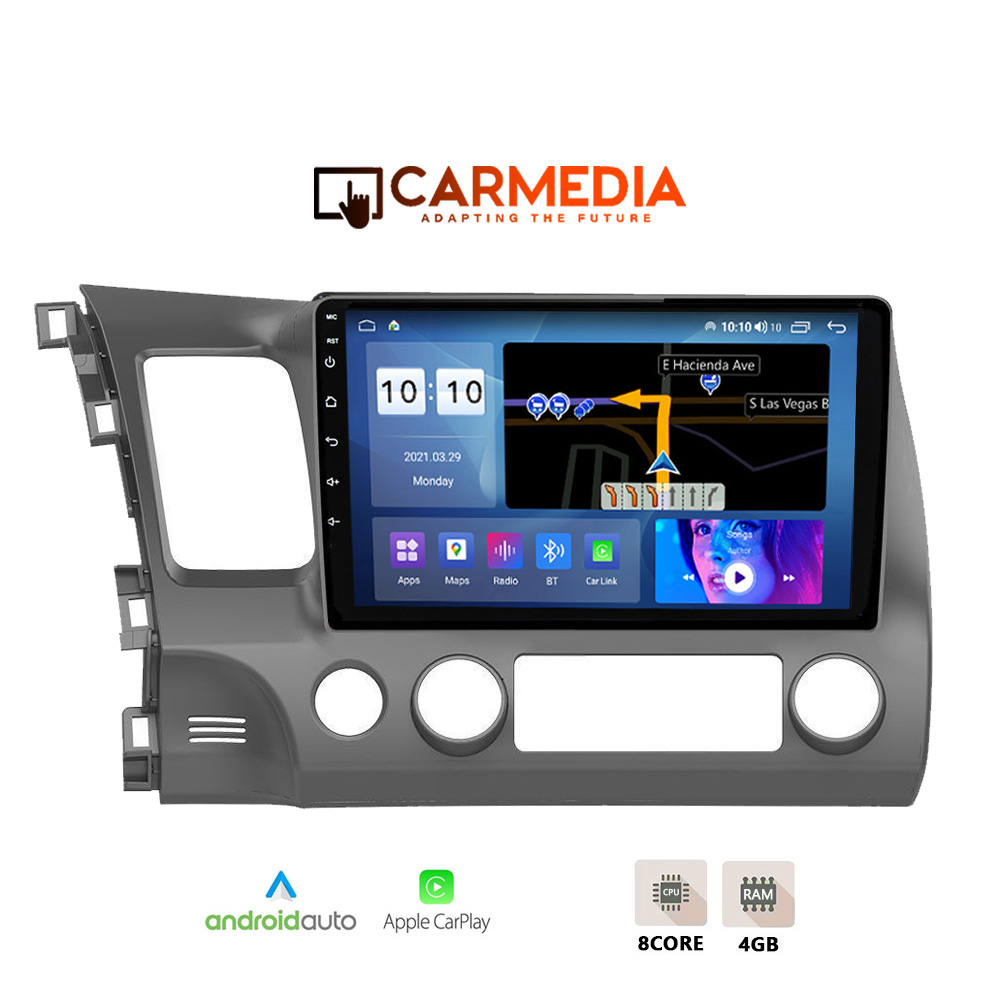 CARMEDIA CMDU410-3 TABLET 10'' OEM HONDA CIVIC 4D 2006-2012