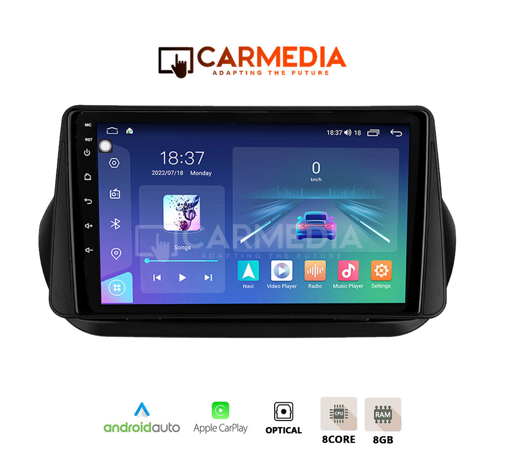 CARMEDIA CM810-13 TABLET 10'' OEM FIAT FIORINO - PEUGEOT QUBO - CITROEN NEMO 2008-2018