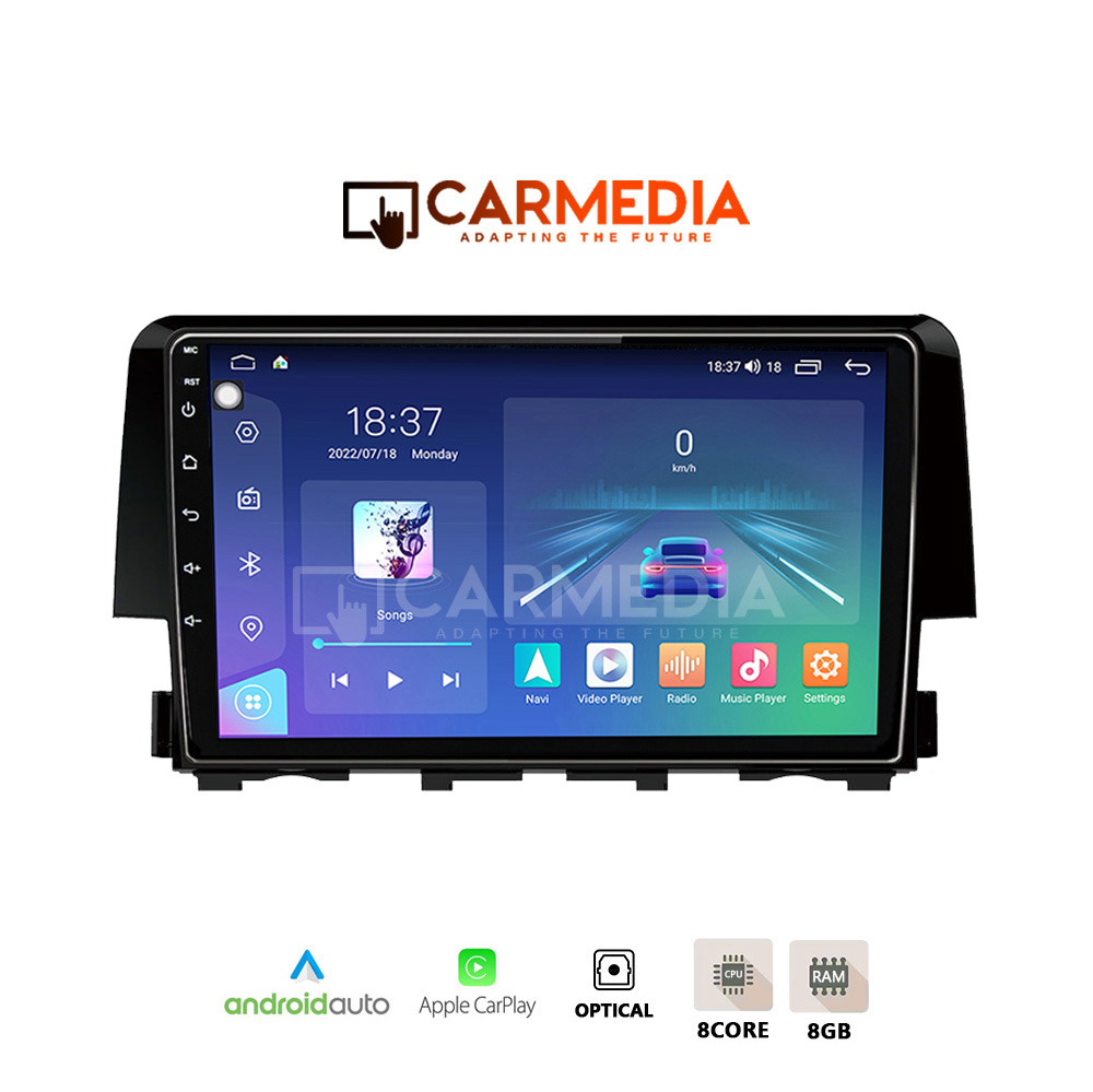 CARMEDIA CM809-13 TABLET 9'' OEM HONDA CIVIC 2016+