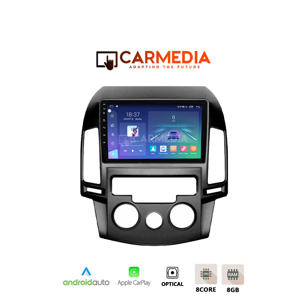 CARMEDIA CM809-13 TABLET 9'' OEM HYUNDAI i30 2007-2012 A/C