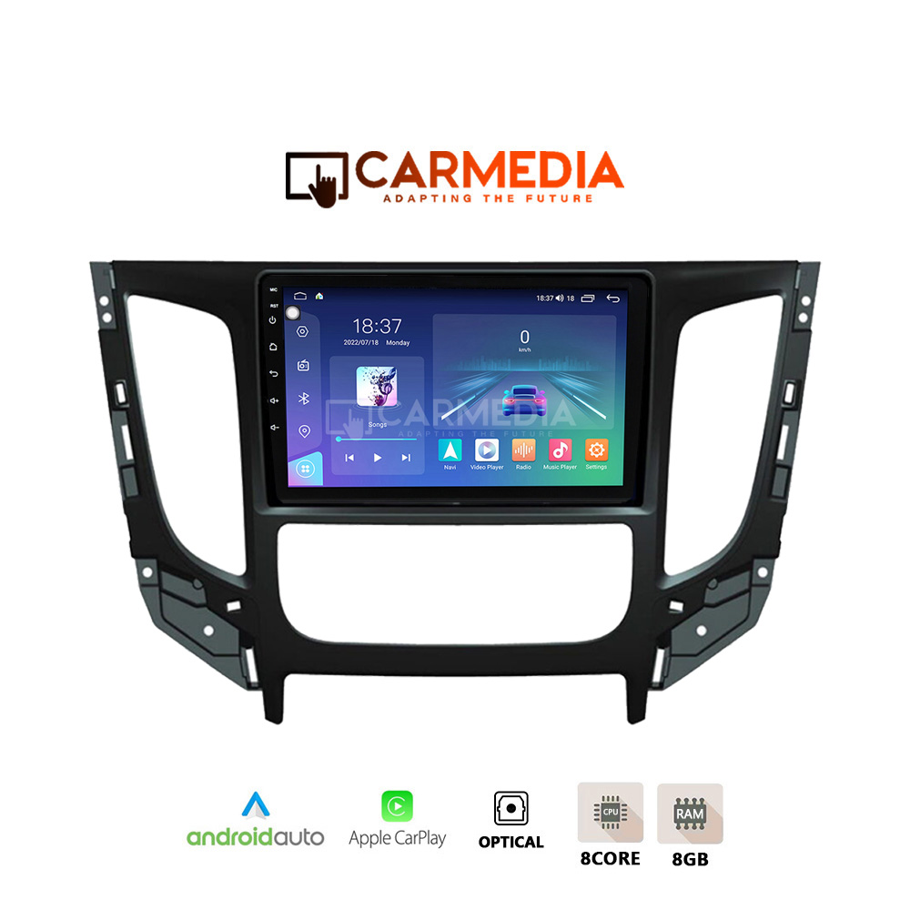 CARMEDIA CM809-13 TABLET 9'' OEM MITSUBISHI L200 2015+ CLIMA