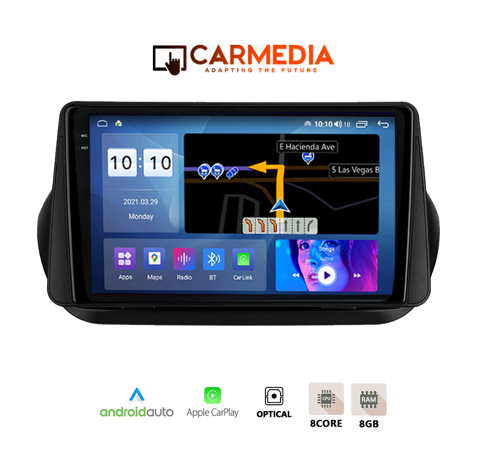 CARMEDIA CM81036-13 PLUS TABLET 10.36'' OEM FIAT FIORINO - PEUGEOT QUBO - CITROEN NEMO 2008-2018