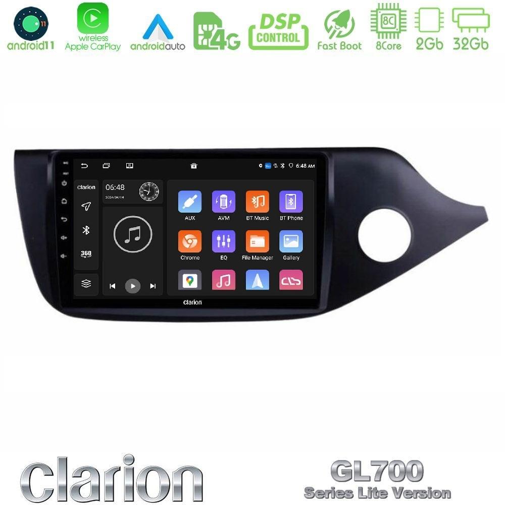 Clarion GL700 Lite Series 8Core Android11 2+32GB Kia Cee’d/ProCeed 2013-2017 RHD Navigation Multimedia Tablet 9" Με Carplay & Android Auto - U-G72L-KI0623