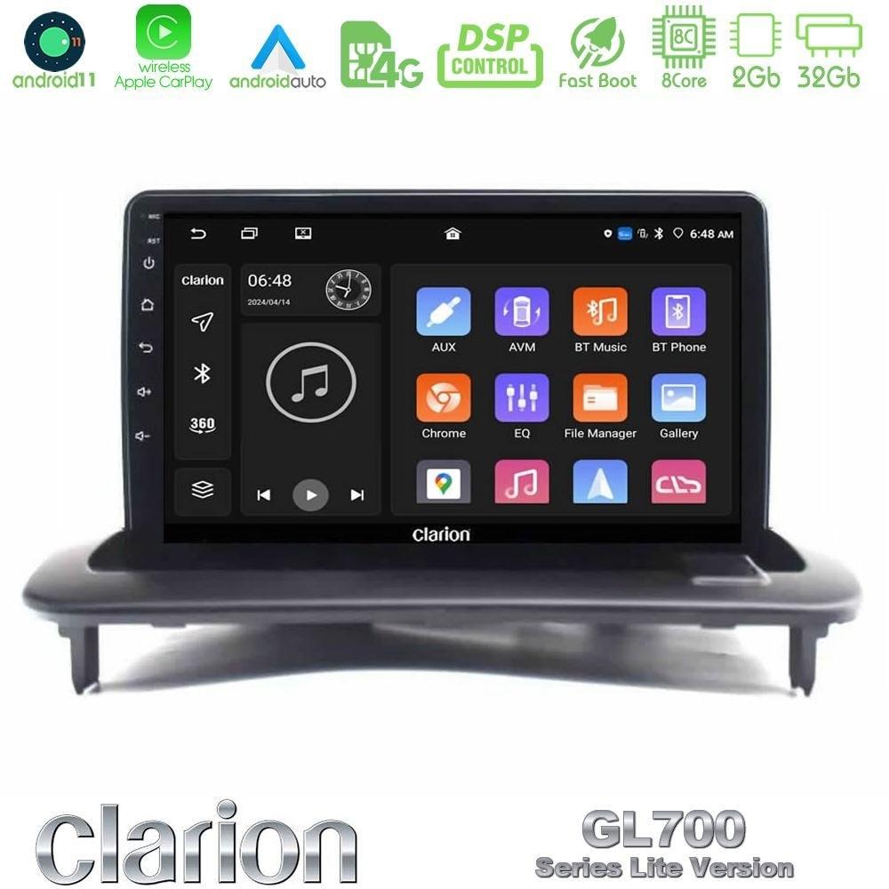Clarion GL700 Lite Series 8Core Android11 2+32GB Volvo S40/C30/C70 Navigation Multimedia Tablet 9" Με Carplay & Android Auto - U-G72L-VL0981