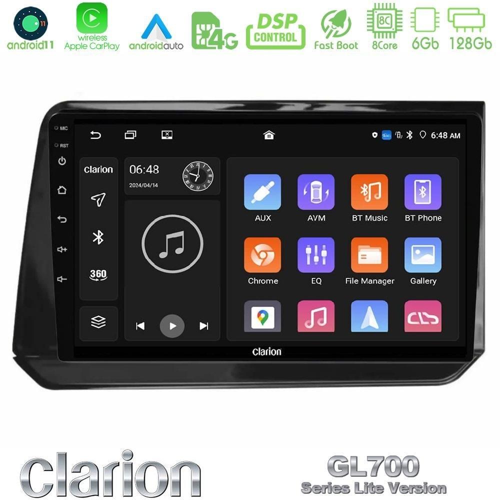 Clarion GL700 Lite Series 8Core Android11 6+128GB Nissan Note 2021-2026 RHD Navigation Multimedia Tablet 10" Με Carplay & Android Auto - U-G76L-NS1923