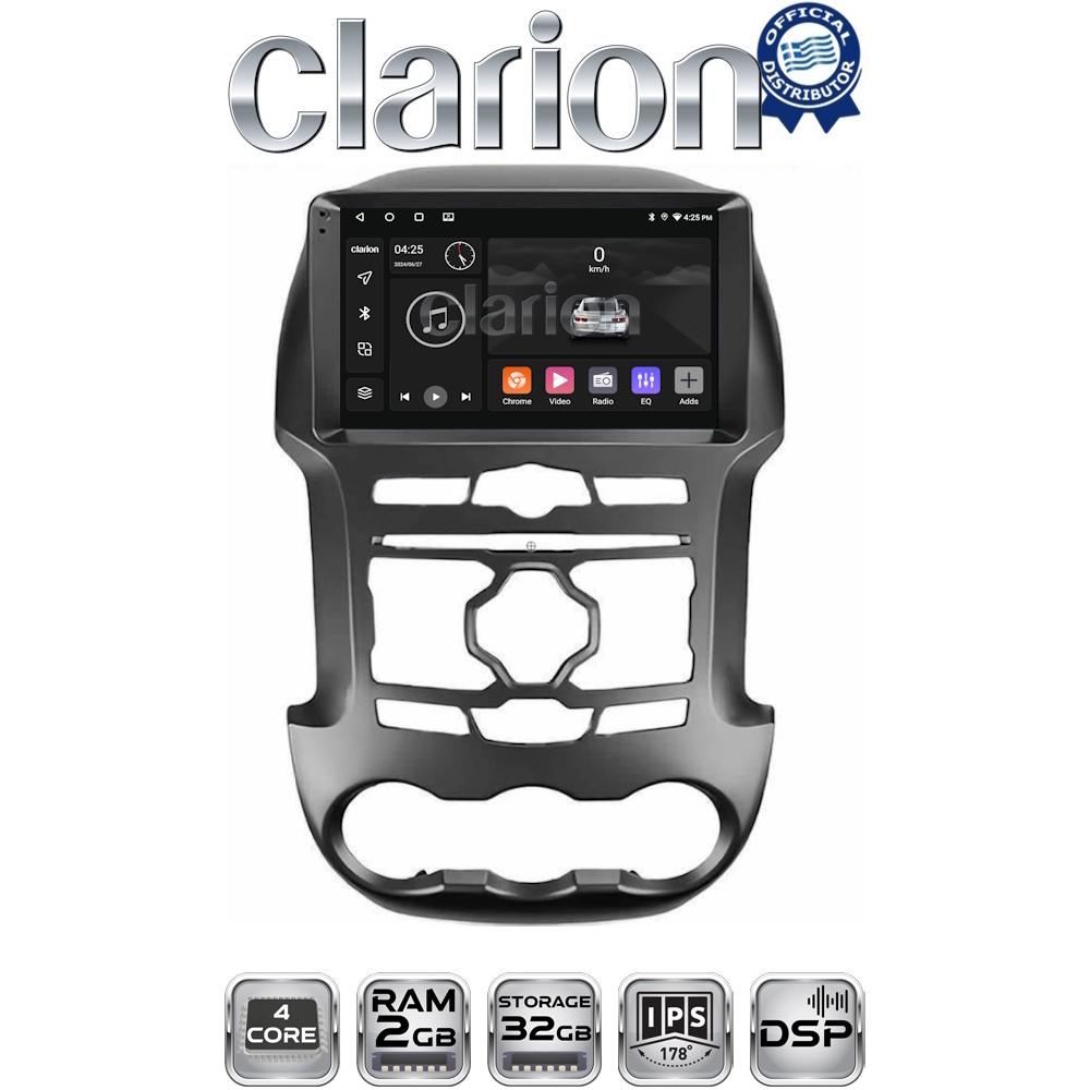 CLARION GL31345 Οθόνη OEM Multimedia Αυτοκινήτου για Ford Ranger 2011 > 2015 (CarPlay/AndroidAuto/BT/GPS/WIFI/GPRS)