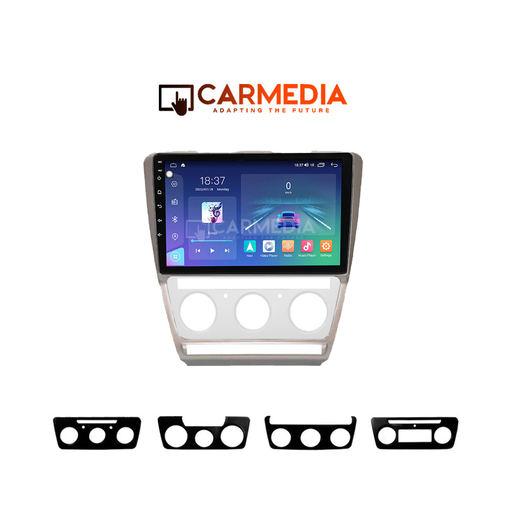 CARMEDIA CM610-13 TABLET 10'' OEM SKODA OCTAVIA 5 2005-2012 A/C-CLIMA GREY