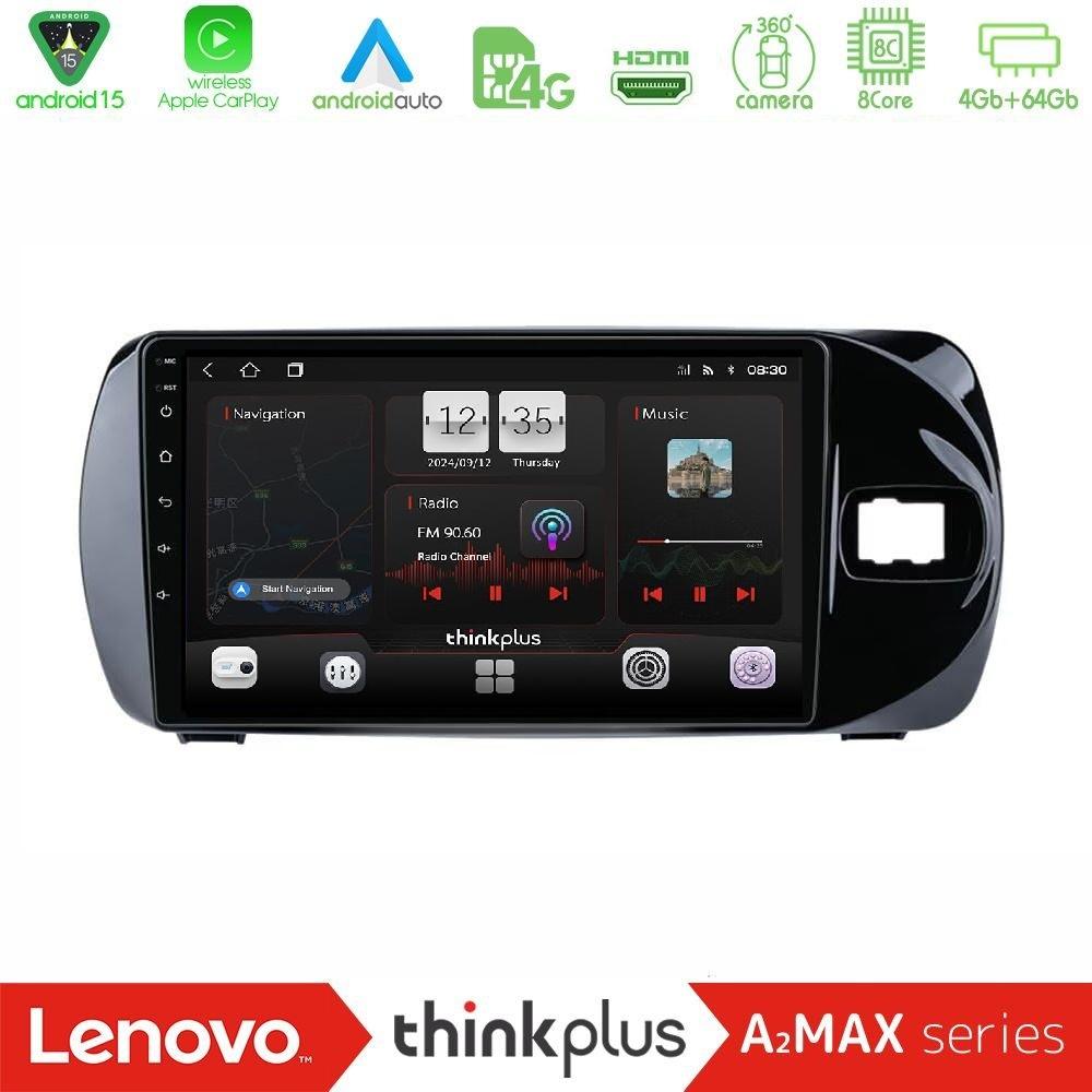 Lenovo Thinkplus A2MAX Series 8Core Android15 4+64GB Toyota Yaris (Vitz) 2015-2020 RHD Navigation Multimedia Tablet 9" - U-SQY-TY0881