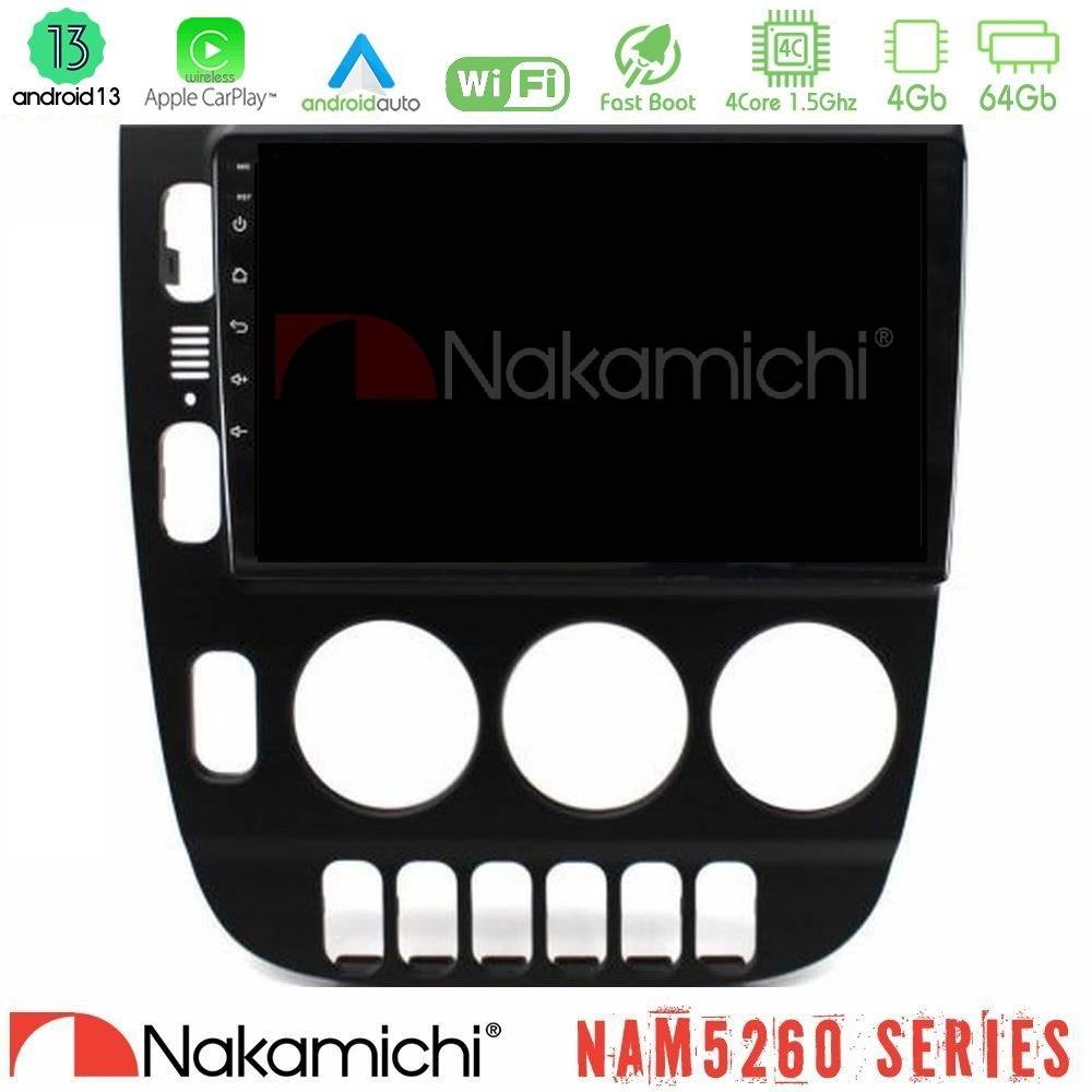 Nakamichi NAM5260 Series 4Core Android13 4+64GB Mercedes ML Class (W163) 1998-2005 Navigation Multimedia Tablet 9" Με Carplay & Android Auto - U-N44-MB1291