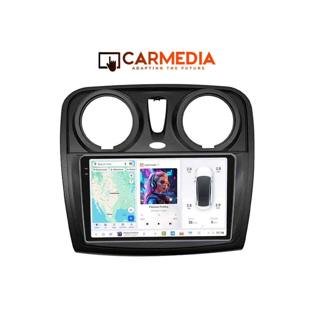 CARMEDIA CMDU409-3 TABLET 9'' OEM DACIA DOKKER 2012+