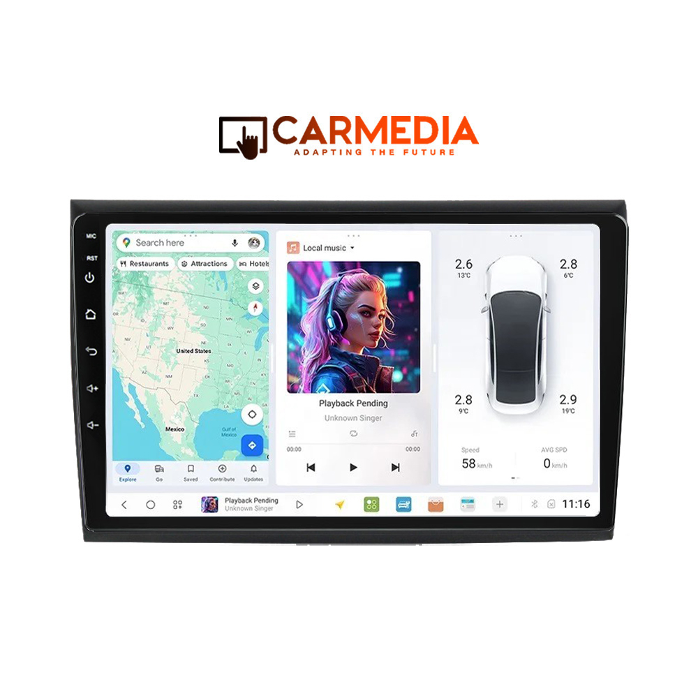 CARMEDIA CMDU409-3 TABLET 9'' OEM FIAT BRAVO 2007+