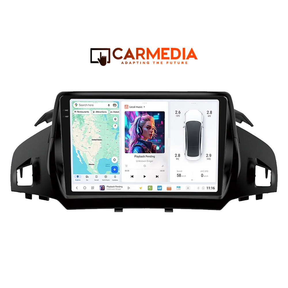 CARMEDIA CMDU409-3 TABLET 9'' OEM FORD KUGA 2013+ | C-MAX 2011+