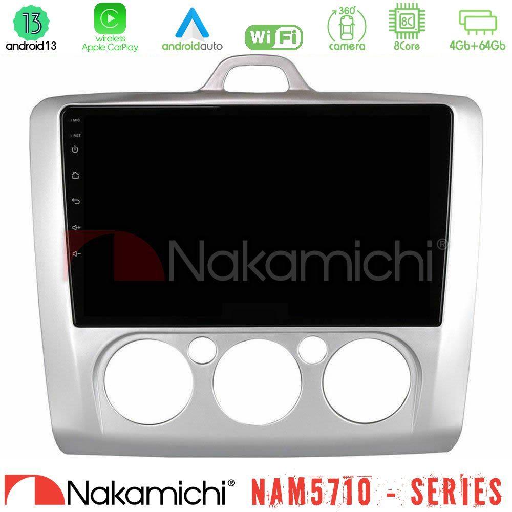 Nakamichi NAM5710 Series 8Core Android13 4+64GB  Ford Focus Manual AC Navigation Multimedia Tablet 9" - U-N84-FD0041M