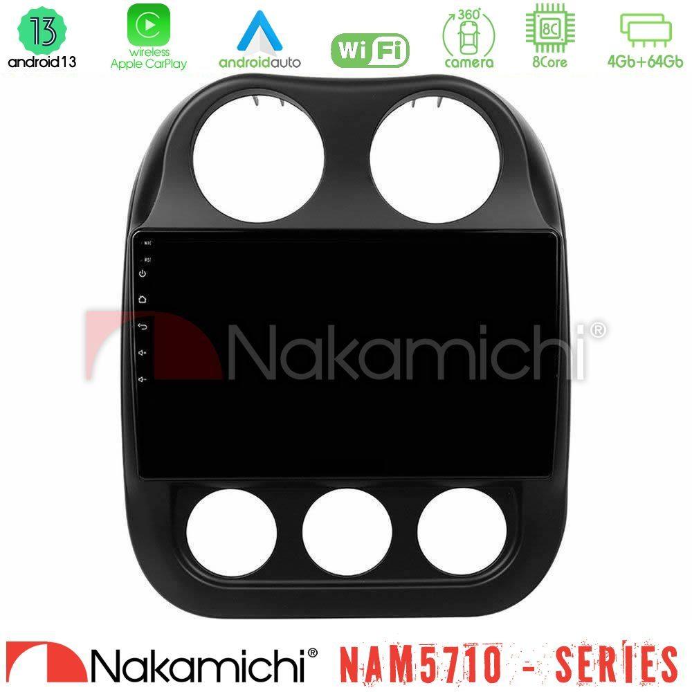 Nakamichi NAM5710 Series 8Core Android13 4+64GB  Jeep Compass 2012-2016 Navigation Multimedia Tablet 9" - U-N84-JP0076