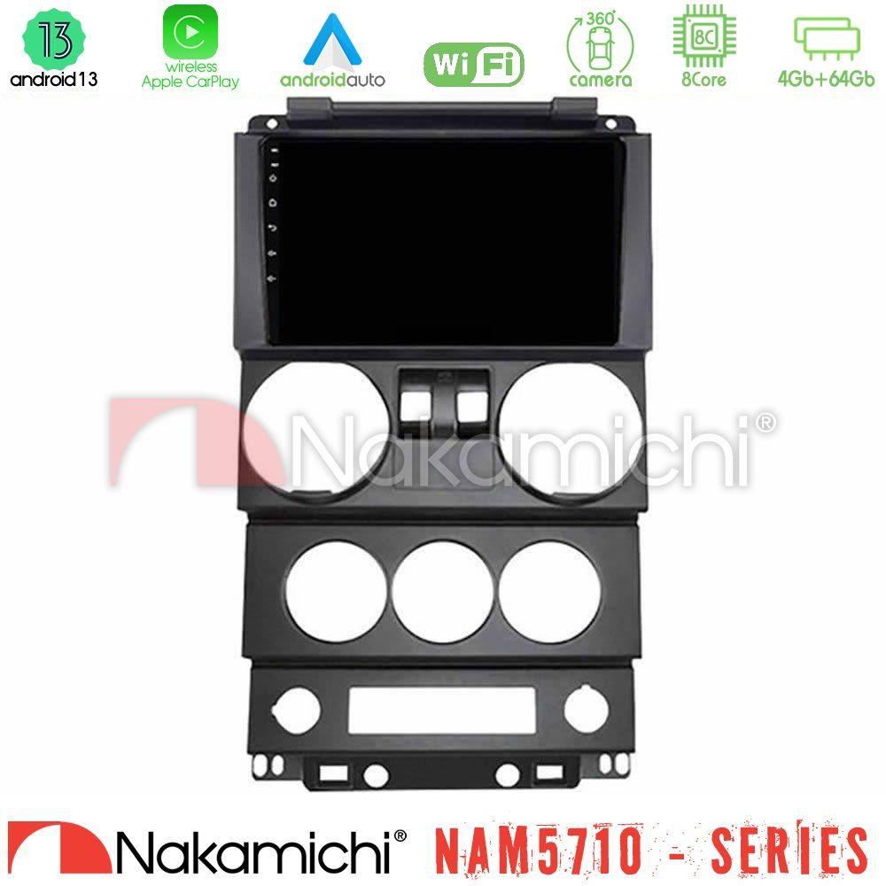 Nakamichi NAM5710 Series 8Core Android13 4+64GB  Jeep Wrangler 2Door 2008-2010 Navigation Multimedia Tablet 9" - U-N84-JP022N