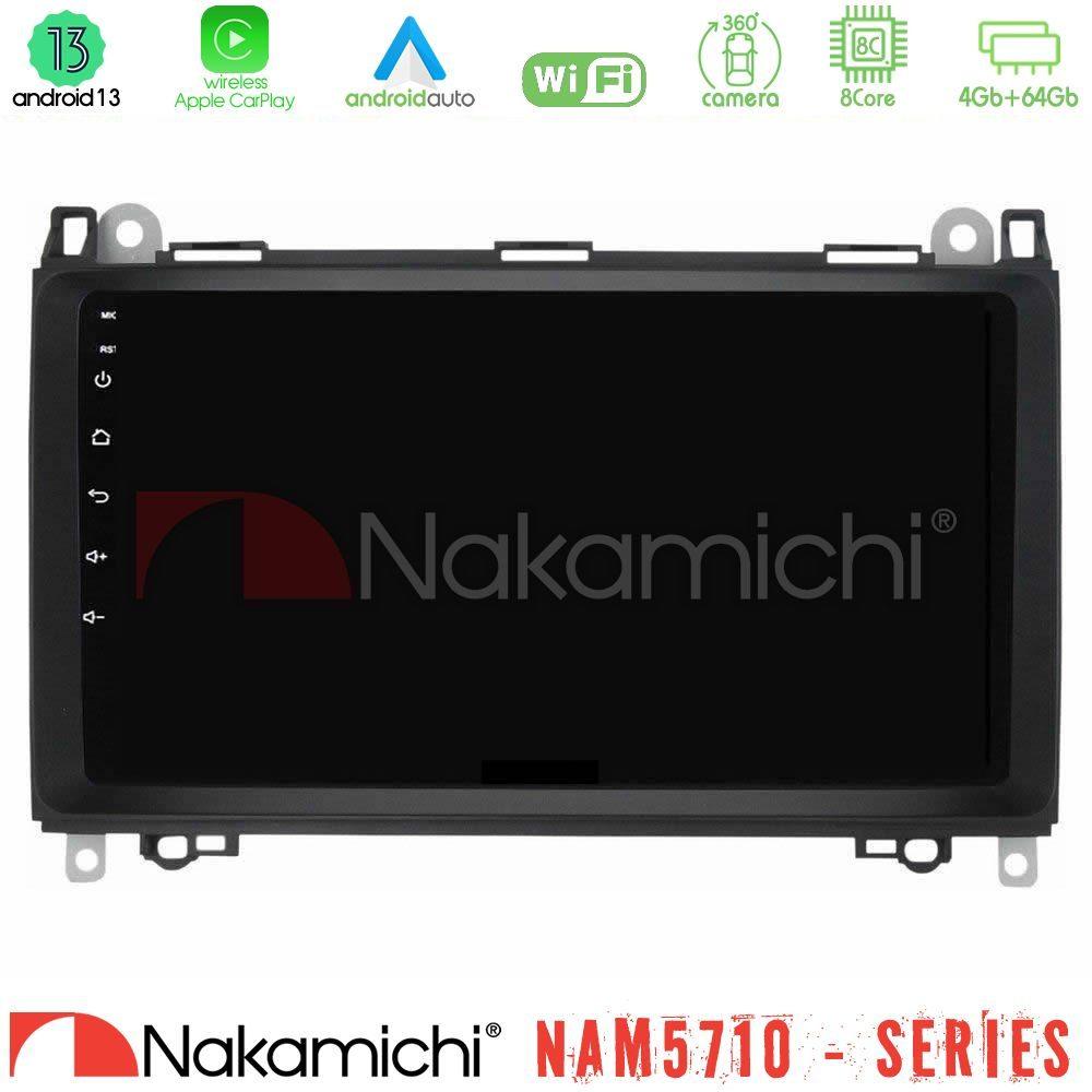 Nakamichi NAM5710 Series 8Core Android13 4+64GB  Mercedes A/B/Vito/Sprinter Class Navigation Multimedia Tablet 9" - U-N84-MB0759