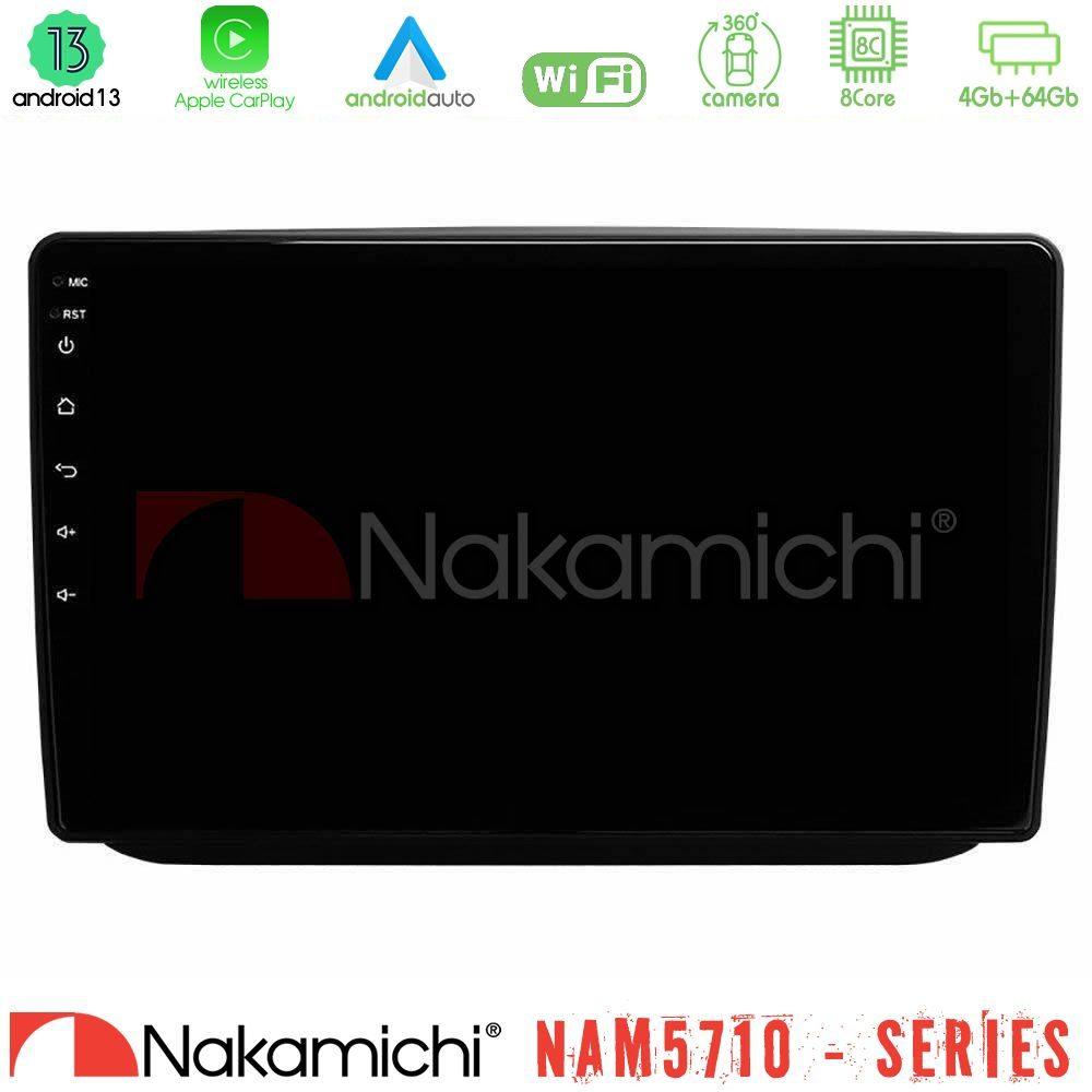 Nakamichi NAM5710 Series 8Core Android13 4+64GB  Skoda Fabia 2007-2014 Navigation Multimedia Tablet 10" - U-N84-SK0486