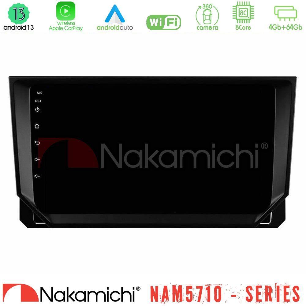 Nakamichi NAM5710 Series 8Core Android13 4+64GB  Seat Arona/Ibiza Navigation Multimedia Tablet 9" - U-N84-ST0888